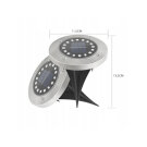 Lampa Solara LED in Forma Circulara - 11,5 x 13,5 cm