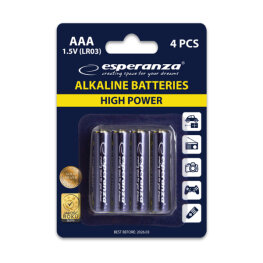 Set Baterii (4 buc) – Esperanza EZB102 – 1,5V; AAA (LR03)