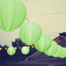Lampion cu LED - Verde