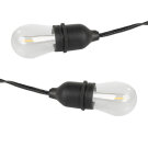 Kerti fényfüzér – 10 db E27 LED lámpa