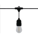 Kerti fényfüzér – 15 db E27 LED lámpa