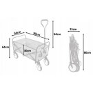 Carucior Pliabil - 116 x 54 x 90 cm - Albastru