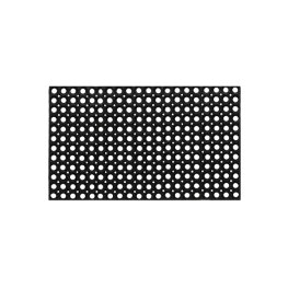 Covoras de Intrare din Cauciuc - Negru - 40 x 60 cm