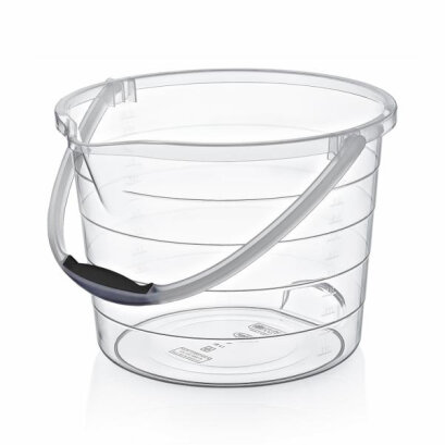 Galeata Transparenta cu Scara de Masurare - 10 L