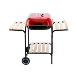 Gratar cu Carbune, Raft Lateral si Roti GardenLine
