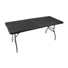 Masa Pliabila de Gradina - 180 x 74 x 74 cm - Negru