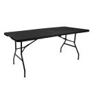Masa Pliabila de Gradina - 180 x 74 x 74 cm - Negru