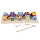 Set Jucarie din Lemn 2 in 1 - Puzzle si Pescuit
