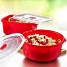 Set Caserole Rotunde de Depozitare - 0,5+1+2 L (3 buc)