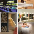 Banda LED cu senzor de mișcare și alimentare pe baterii - 1 m