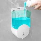 Dispenser de săpun lichid cu senzor pentru perete - 600 ml - Alb