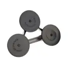 Dispozitiv pentru Manipulat Sticlă cu 3 Ventuze - 27x7,5x27 cm - Argintiu