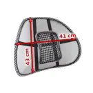 Suport lombar Malatec - 41x43 cm - Negru