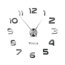 Ceas de perete DIY modern, autoadeziv - 60-130 cm - Argintiu
