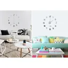 Ceas de perete DIY modern, autoadeziv - 60-130 cm - Argintiu