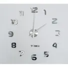 Ceas de perete DIY modern, autoadeziv - 60-130 cm - Argintiu