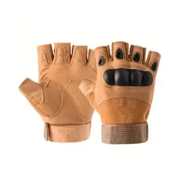 Mănușă tactică fără degete - Maro - Mărimea XL