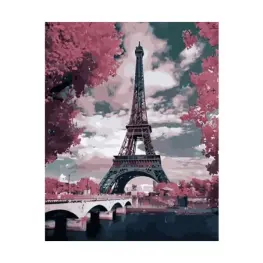 Set de Pictură cu Numere - Turnul Eiffel - 40 x 50 cm