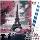 Set de Pictură cu Numere - Turnul Eiffel - 40 x 50 cm