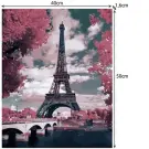 Set de Pictură cu Numere - Turnul Eiffel - 40 x 50 cm