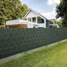 Banda de gard din PVC - 19 cm x 35 m - 450g/m2 - Verde