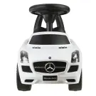Masina de Impins Mercedes-Benz SLS AMG, alb - 60 x 22 x 38 cm