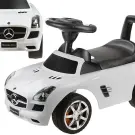 Masina de Impins Mercedes-Benz SLS AMG, alb - 60 x 22 x 38 cm