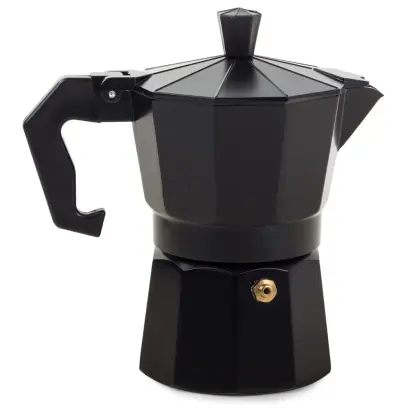 Cafetiera din Aluminiu, 150 ml, Negru