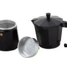 Cafetiera din Aluminiu, 150 ml, Negru