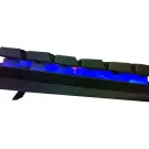 Tastatură gaming cu iluminare LED, rezistentă la apă, cu conectare USB - Negru