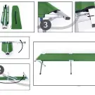 Pat Pliabil de Camping, Gradina sau Pescuit - Verde