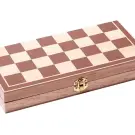 Joc 3 in 1, Sah, Table si Dame - Lemn, 30 x 30 cm
