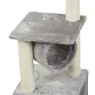 Ansamblu de zgâriat pentru pisici cu turn și locuri de odihnă, 92 cm, gri
