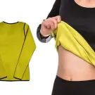 Pulover de fitness neopren cu mânecă lungă pentru femei, mărimea XL, negru