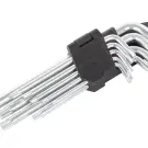 Set chei imbus și Torx L-formă, 9 bucăți, argintiu