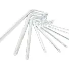 Set chei imbus și Torx L-formă, 9 bucăți, argintiu