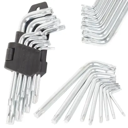 Set chei Torx și imbus 9 buc, 1.5-10 mm, în suport plastic