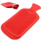 Termofor mare din cauciuc solid, 2000 ml, roșu