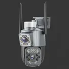 Cameră IP WiFi exterior cu 2 obiective, rotativă, 6MP, detecție mișcare