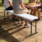 Bancă pliabilă pentru picnic/catering, 180 cm, albă