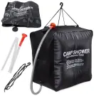 Duș camping solar 40L negru