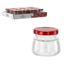 Borcan cu capac roșu 150ml (12 buc)