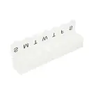 Organizator pentru Medicamente 7 Zile – Plastic Transparent, Compartimente Săptămânale