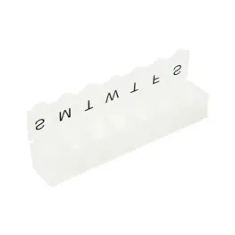 Organizator pentru Medicamente 7 Zile – Plastic Transparent, Compartimente Săptămânale