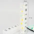 Organizator pentru Medicamente 7 Zile – Plastic Transparent, Compartimente Săptămânale