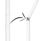Umbrelă de plajă pliabilă 200cm roz