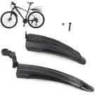 Set apărători noroi bicicletă complet, față-spate, negru, 24-28