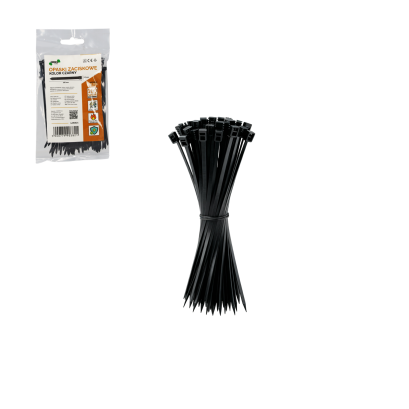 Cleme de fixare nylon negru 2,5 x 100 mm (100 buc)