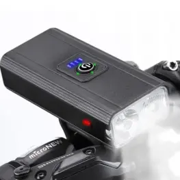 Set Lumini LED pentru Bicicletă Față și Spate, Reîncărcabile USB, 1600 lm, IPX45