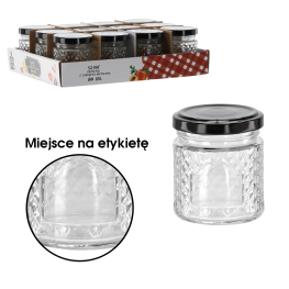 Borcan mic 80ml cu capac negru